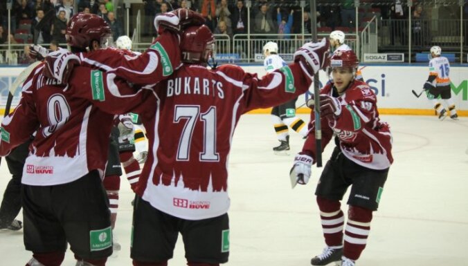 Skvorcovs sev dzimšanas dienā sagādā Rīgas 'Dinamo' ceturto uzvaru pēc kārtas