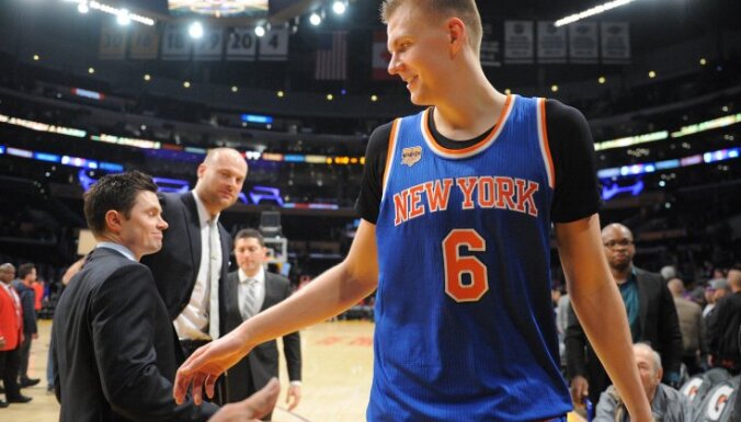 New York Knicks forward Kristaps Porzingis