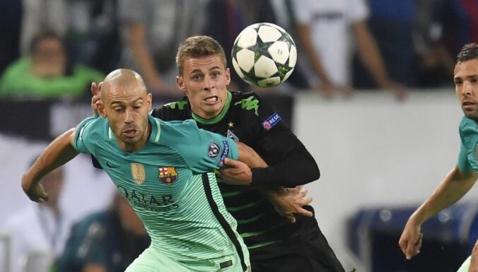 'Atletico', 'Barcelona' un 'Napoli' izcīna otrās uzvaras divās spēlēs