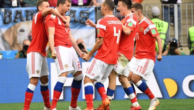 Россия разгромила Саудовскую Аравию в первом матче ЧМ-2018 по футболу