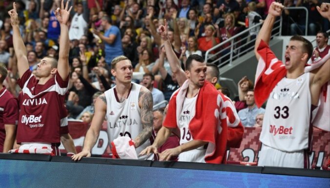 Latvijas basketbolisti PK kvalifikāciju turpina ar Eiropas čempiones Slovēnijas pieveikšanu