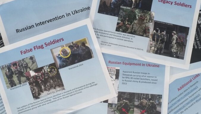 ASV publisko fotogrāfijas, kas norāda uz Krievijas karavīru klātbūtni Ukrainā