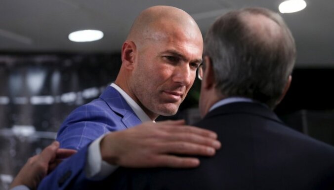 Zidāns nomaina Benitesu Madrides 'Real' trenera amatā