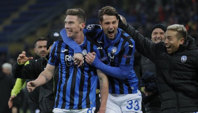 'Atalanta' debijas reizē iekļūst ČL 'play off'; par pēdējo dalībnieci kļūst 'Atletico'