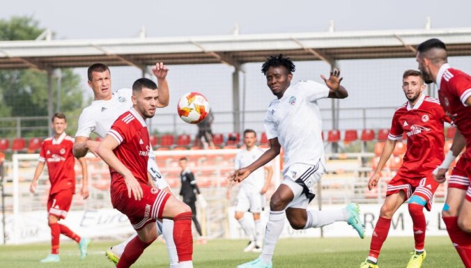 FK 'Liepāja' ar graujošu uzvaru Ziemeļmaķedonijas svelmē sasniedz Konferences līgas otro kārtu