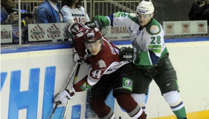 KHL spēle: Rīgas 'Dinamo' - Ufas 'Salavat Julajev' 2:3 (spēle noslēgusies)