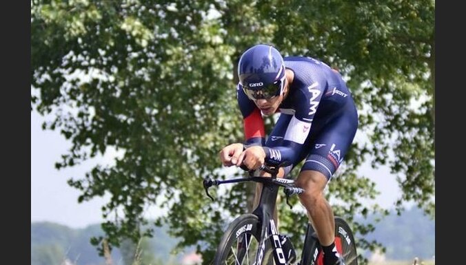 Saramotina pārstāvētā 'IAM Cycling' pasaules čempionāta komandu braucienā 13. vietā