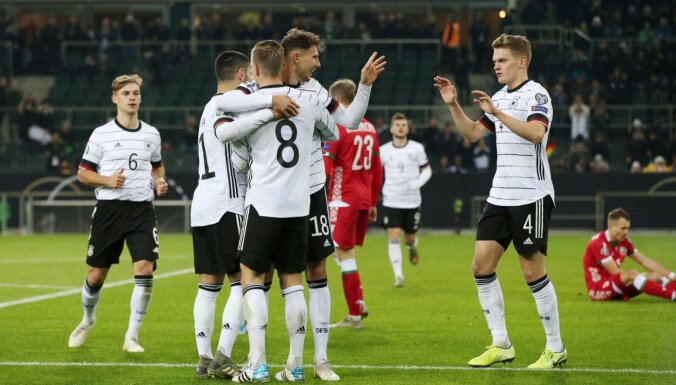 Latvijas futbola izlase aizvadīs pārbaudes spēli pret spēcīgo Vāciju