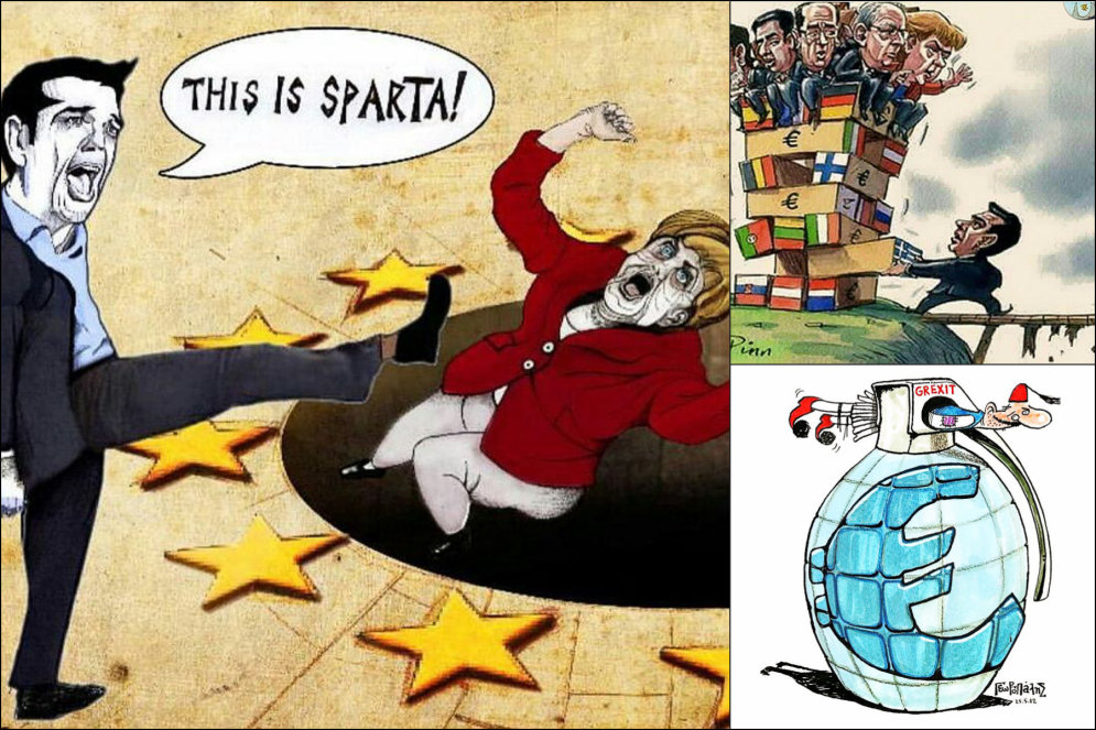 Греки "послали" кредиторов: 9 главных карикатур на тему исторического референдума
