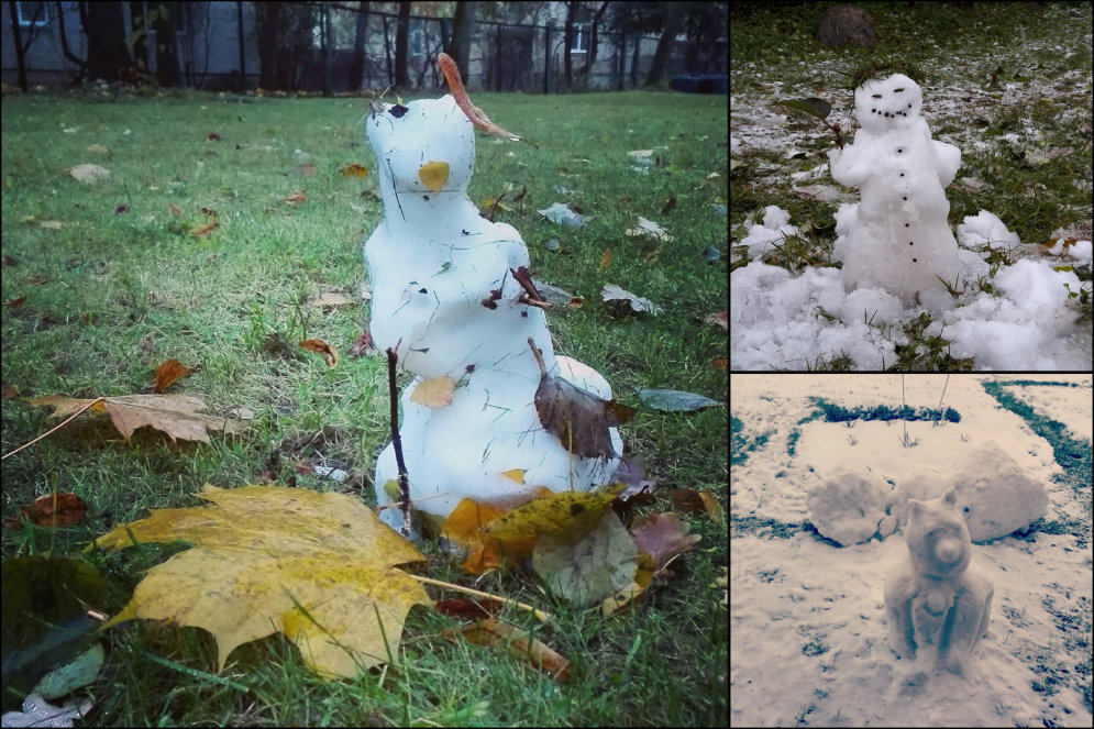 Десять корявых, но милых снеговиков, которых латвийцы уже слепили этой "зимой"