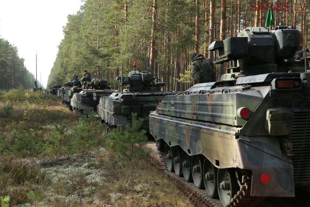 Немецкие танки снова в латвийских лесах — в Адажи прибыли БМП "Мардер"