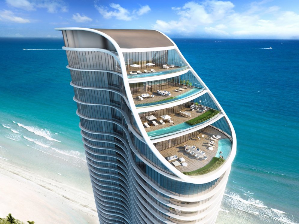 56 этажей, пляж и солнце, виды на океан, 21 млн. долларов за квартиру... берешь?