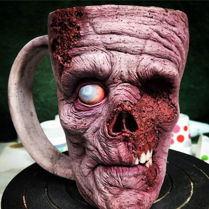 Кто не испугался бы выпить утренний кофе из прекрасных зомби-кружек за $220?!