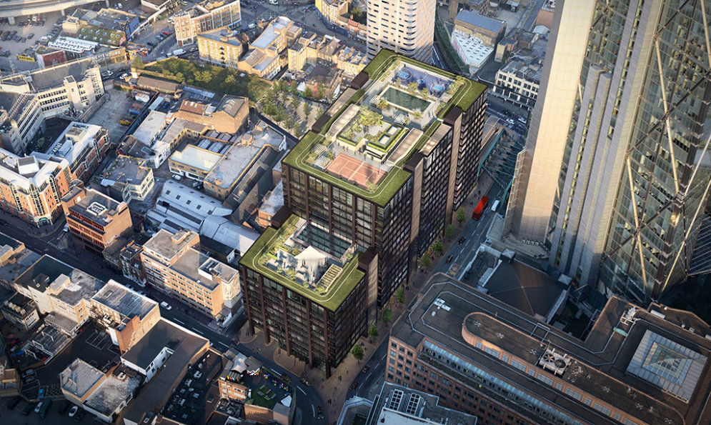 Новый лондонский офис Amazon.com - с кортом, бассейном и садом на крыше