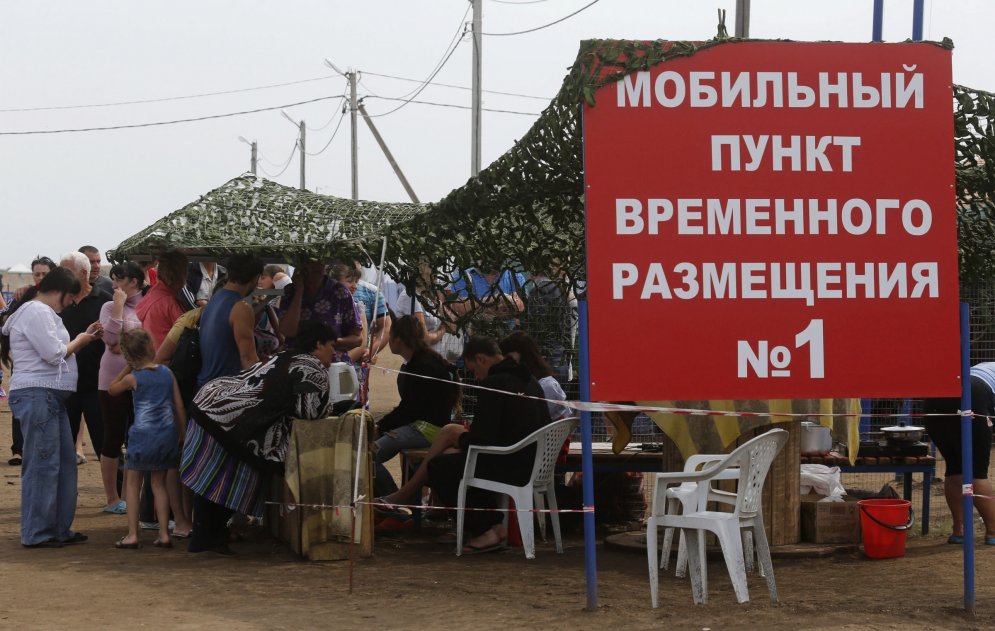 Лагерь беженцев "Донецк" в фотографиях агентства Reuters