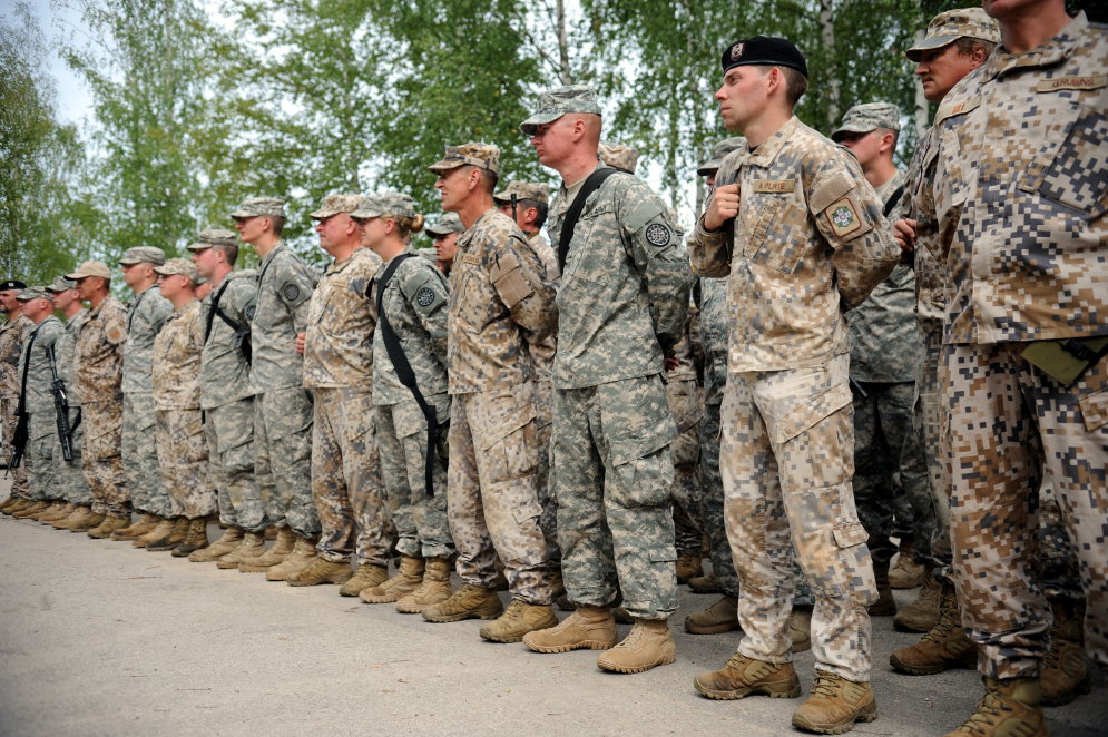 Совместные учения Латвийской армии и Нацгвардии штата Мичиган