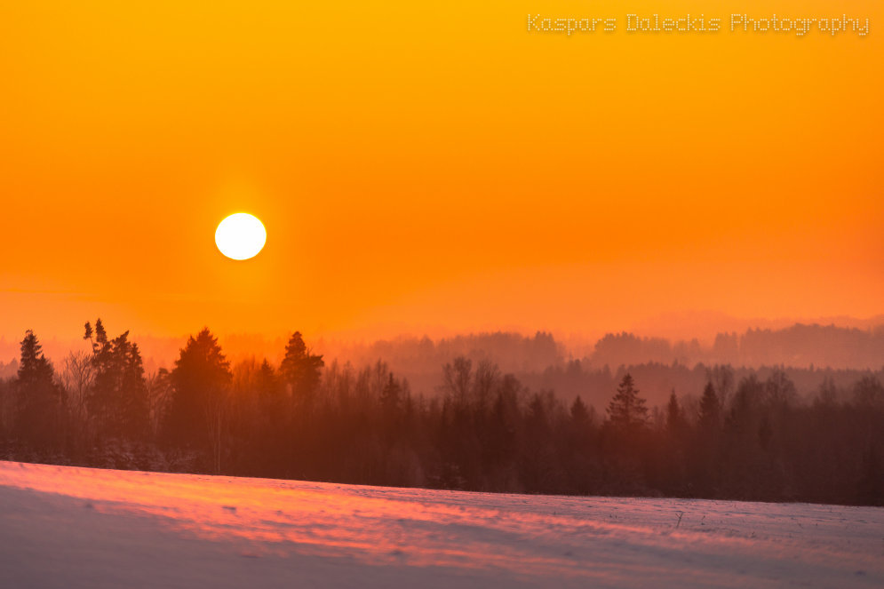 Латвийская зима, которой в этом году мы не видели