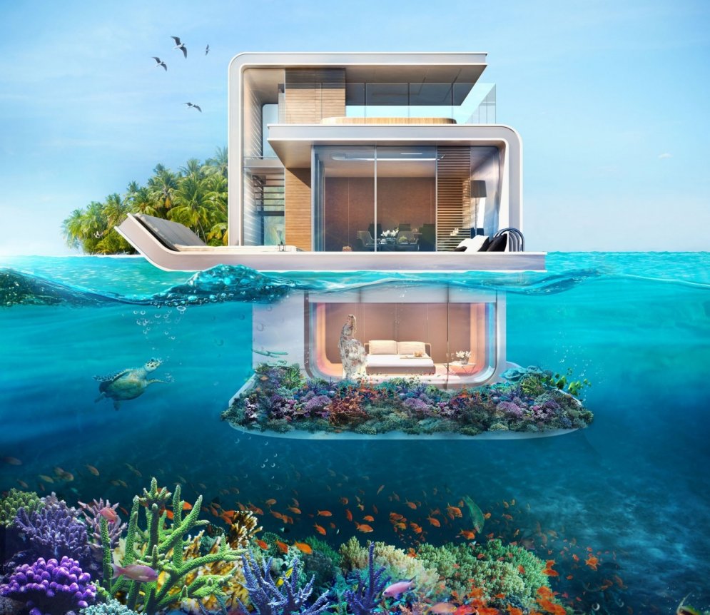 Uzbūvētas pasaulē pirmās mājas dzīvošanai zem ūdens