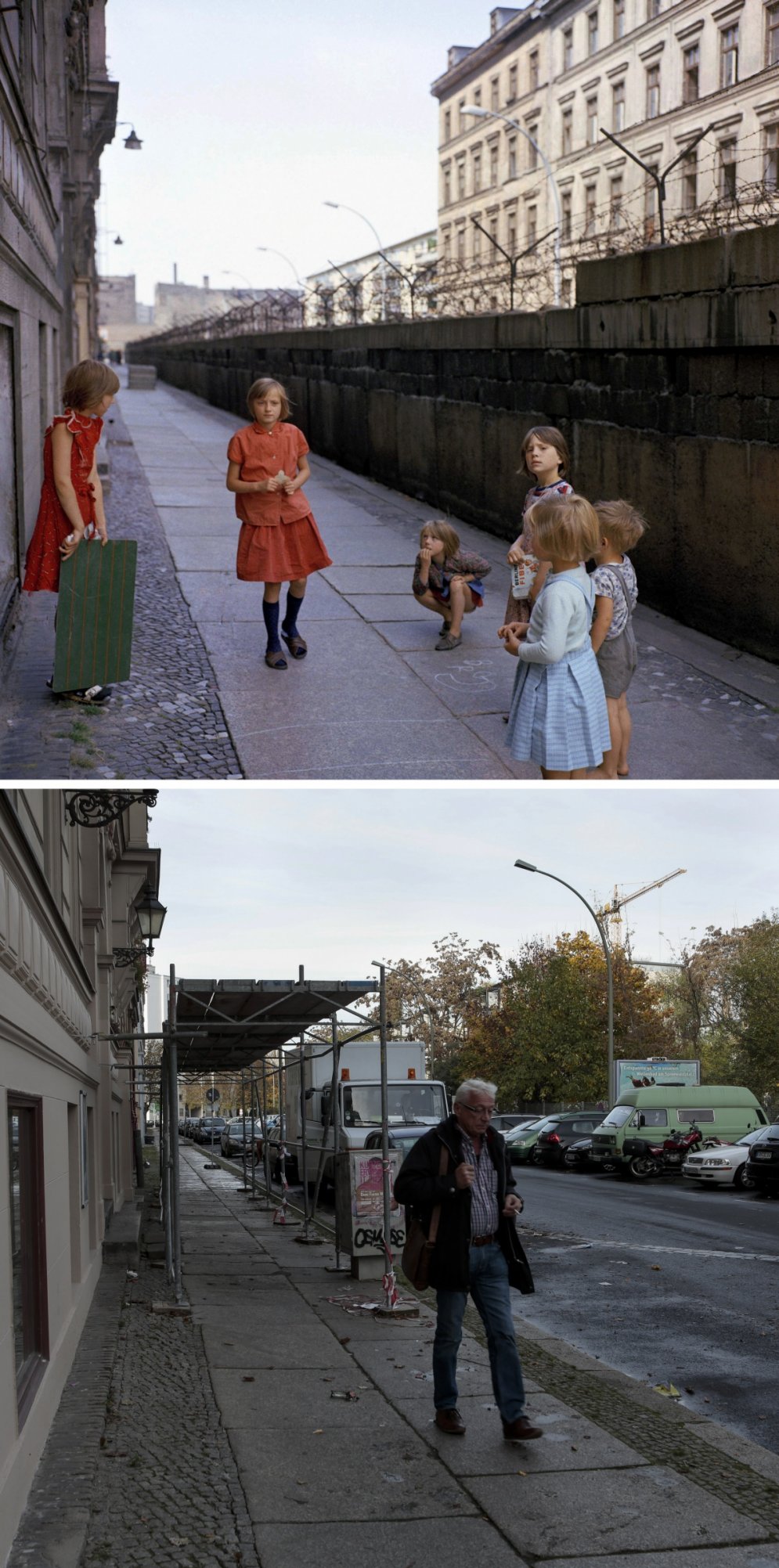 25 лет с падения Берлинской стены — 15 сильных фотографий в стиле "тогда и сейчас"