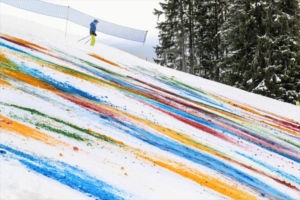 Krāsaino Alpu gleznas