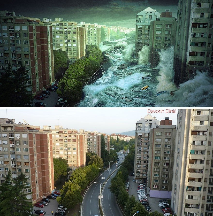 Serbijas pilsēta Niša piedzīvo apokalipsi