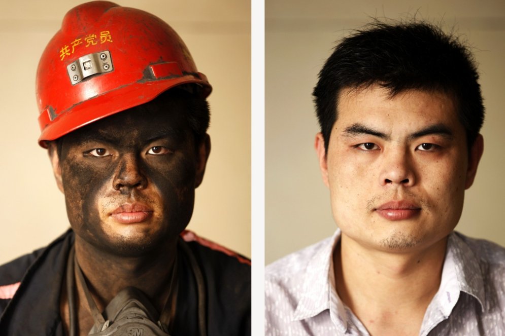 Kā ogļraču sejas atšķiras pirms un pēc mazgāšanās