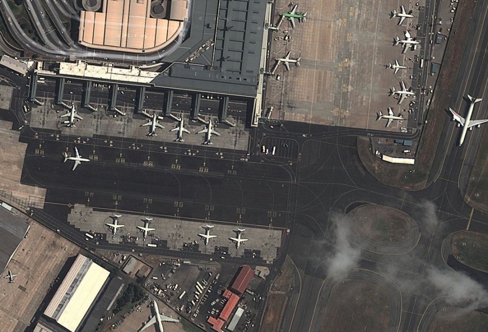 Interesanti skati - kā izskatās lidostas no augšas