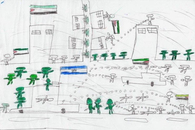 Traģiska bērnība: karadarbības zonās dzīvojošo bērnu zīmējumi
