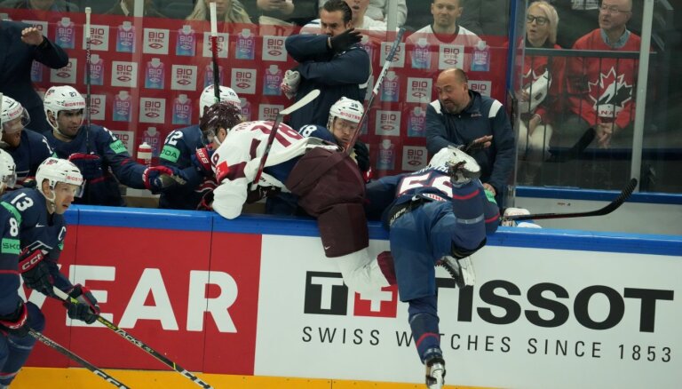 ASV hokejists Grimaldi: Latvija spēlēja tā, it kā cīņa būtu par zeltu