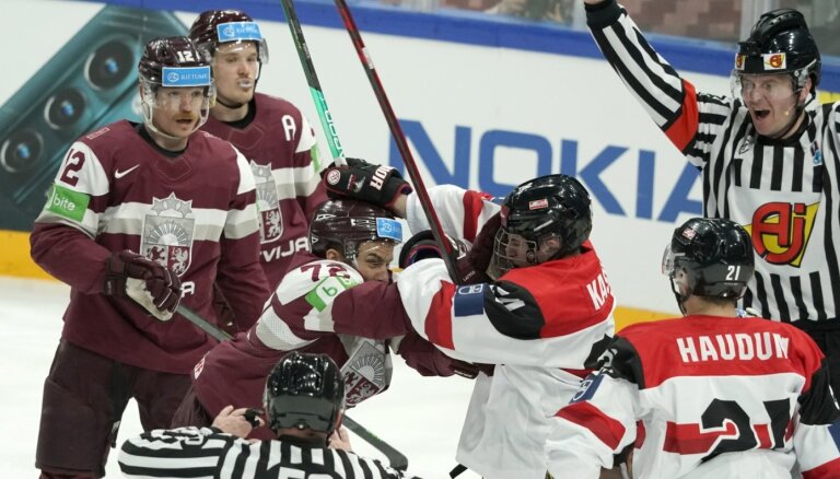 Latvijas hokejistu duelis ar Austriju – skatītākā televīzijas pārraide maijā
