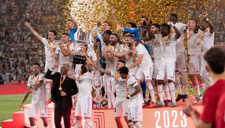 Madrides 'Real' divdesmito reizi uzvaru Karaļa kausa izcīņā
