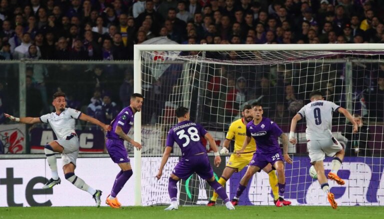 'Fiorentina' zaudē UEFA Konferences līgas pusfināla spēlē