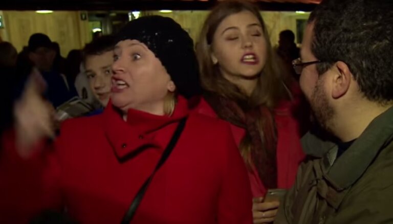 ВИДЕО: Слишком эмоциональная дама из Латвии прославилась на YouTube