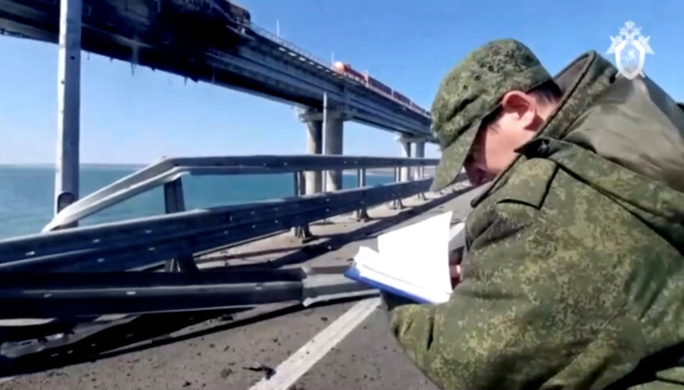 Ukrainas izlūkdienests atzīst zināmu lomu Krimas tilta spridzināšanā
