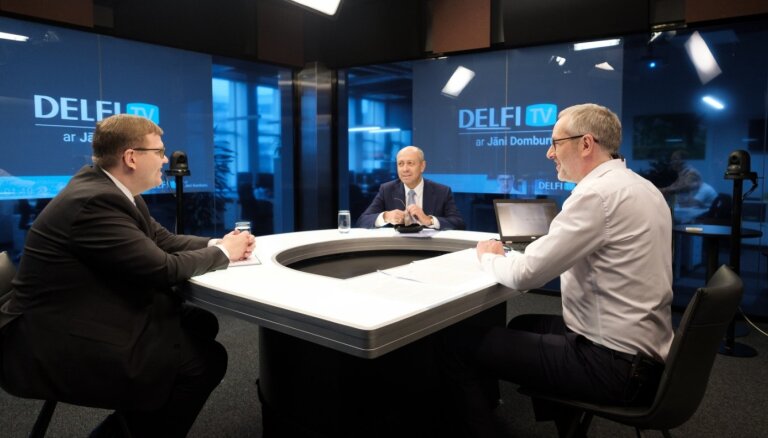 'Delfi TV ar Jāni Domburu' diskusija 'Vai Rīgas dome jāatlaiž?' Diskusijas teksts