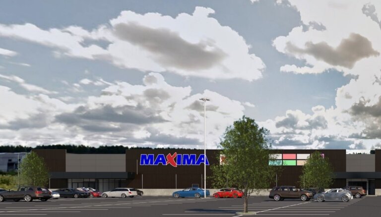 ФОТО: На выезде из Риги у Видземского шоссе появится торговый центр Maxima