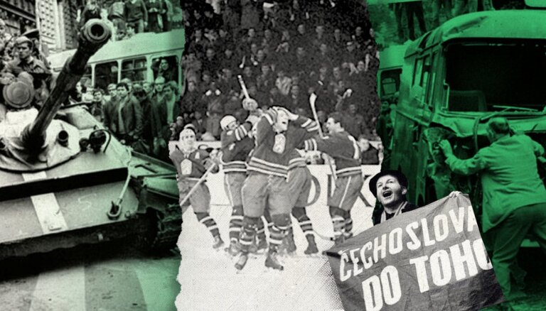 'Sapņoja pārvērst hokeja nūju par ložmetēju'. Kā čehoslovāki atriebās par padomju tankiem