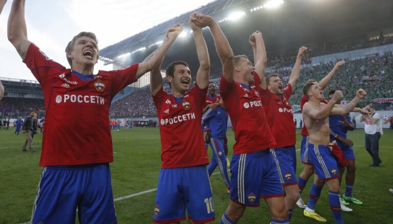 ЦСКА второй год подряд выиграл чемпионат России по футболу