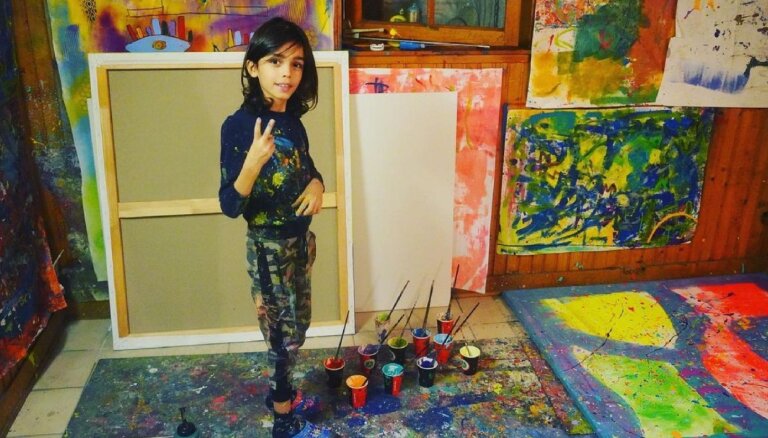 Юный Пикассо. Картины 9-летнего мальчика выставляют по всему миру и продают за десятки тысяч евро