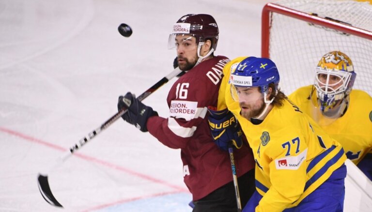 Хоккеисты сборной Латвии о матче со шведами
