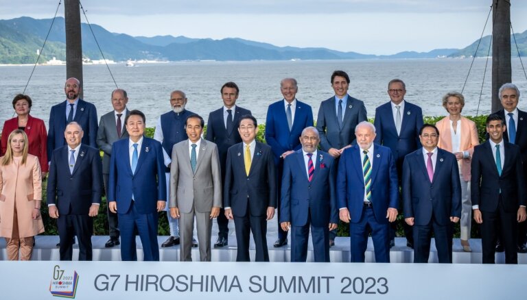 G7 vienojas mazināt atkarību no Ķīnas; aicina Pekinu izdarīt spiedienu pret Krieviju