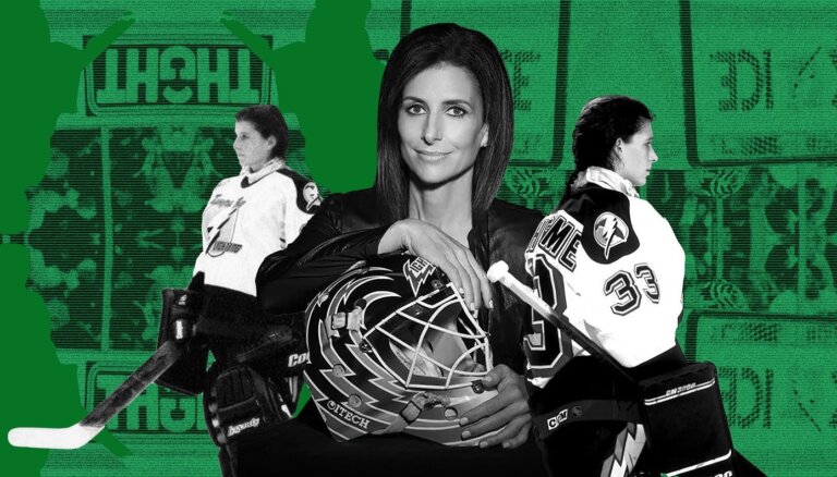 Simpātiska, bet... skuķis taču! Manona Rioma – vēsturiskais eksperiments uz NHL ledus