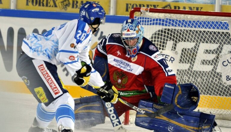 Krievijas hokejisti Helsinkos 25 000 līdzjutēju klātbūtnē pieveic Somiju