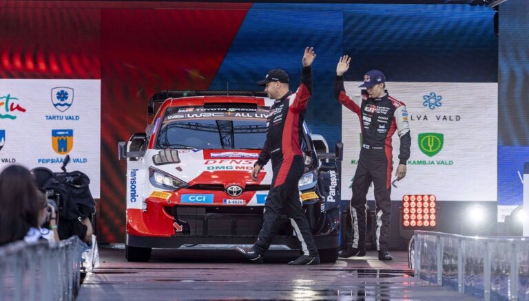 Rovanpere Igaunijas WRC posmā vadībā pēc deviņiem ātrumposmiem