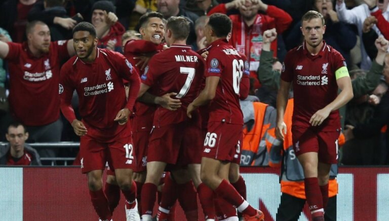 'Liverpool' fantastiskā Čempionu līgas mačā izrauj uzvaru pār PSG