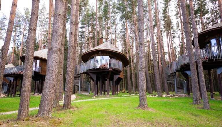 Плавучие домики, стеклянные комнаты и дома на деревьях. Самые необычные места для отдыха в Латвии